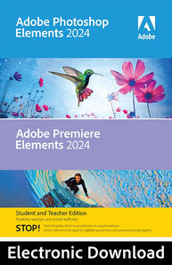 Adobe Photoshop Elements 2024 & Premiere Elements 2024 Student & Teacher Ed. (Download) - MAC