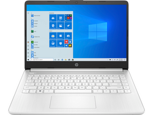 HP 14-DQ 14" Intel Celeron 4GB RAM 64GB eMMC Laptop with Office 2024 (Snowflake White) - 14DQ0040NR_SFMSTD