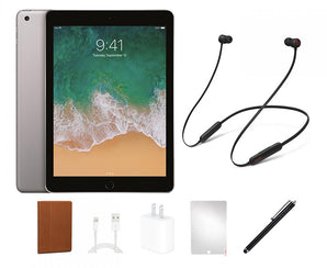 Apple iPad 6th Gen. Bundle (HeadPhones, Case, Stylus) - Refurb<br>Choose Size & Color -FREE SHIPPING